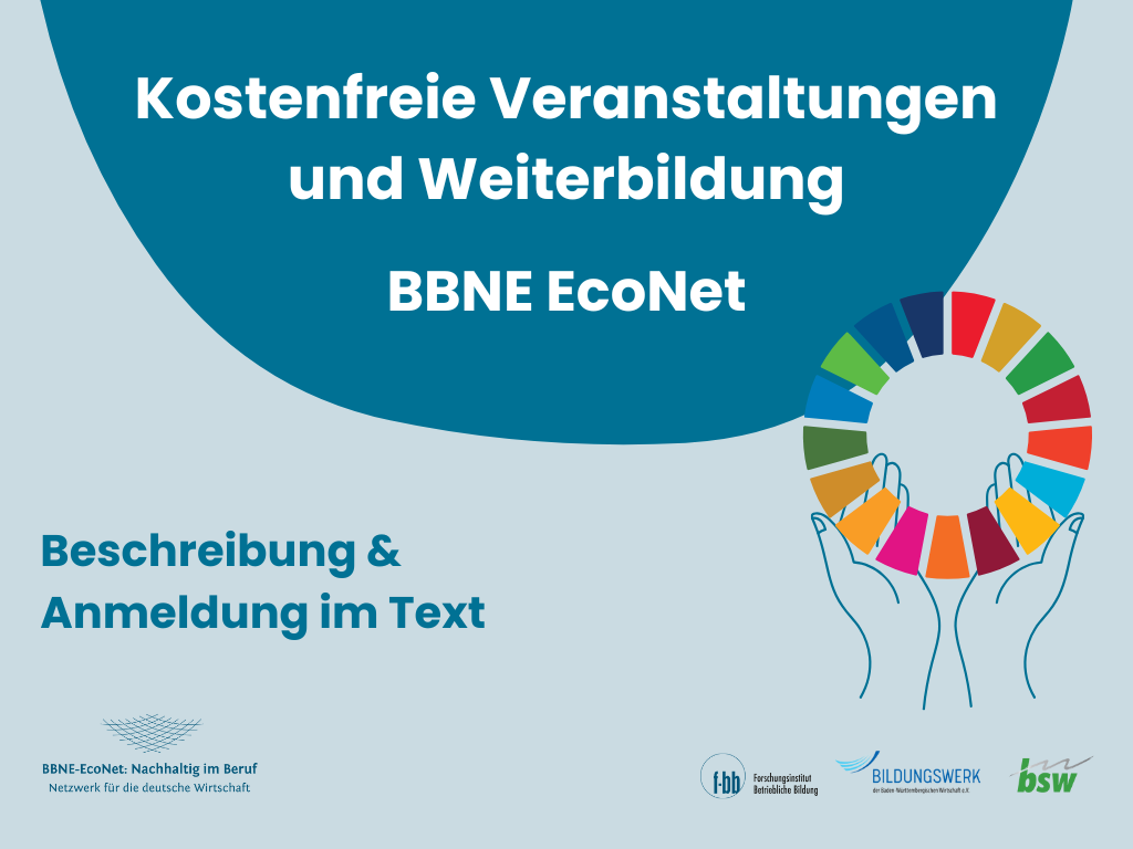 Shop around: Wissen und Situation der Nachhaltigen Entwicklung Grundlagen zur (Berufs-)Bildung zur Nachhaltigen Entwicklung