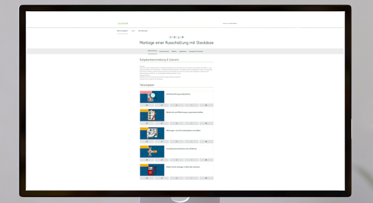 Online-Lernanwendung