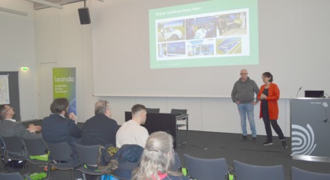 Heribert Gantner und Dr. Isolde Fleuchaus von der Gewerblichen Schule Backnang präsentierten die H2-Lernwelt "HyLab" in Backnag und "grüne" Aktivitäten im Rems-Murr-Kreis.
