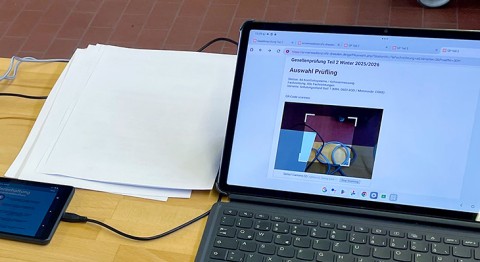 Digitale Bewertungsbögen unterstützen den Prüfungsprozess