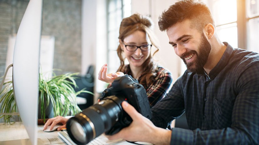Fotografin und Fotograf