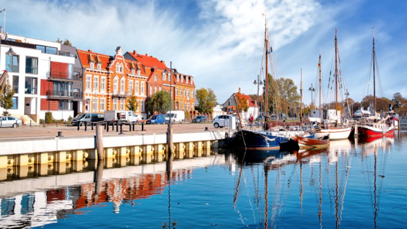 Hafenimpression von Greifswald