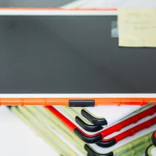 Aufeinander gestapelte Tablets