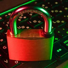 Schloss auf Tastatur