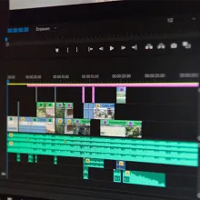 Videoschnittprogramm auf PC-Bildschirm