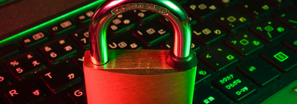 Schloss auf Tastatur