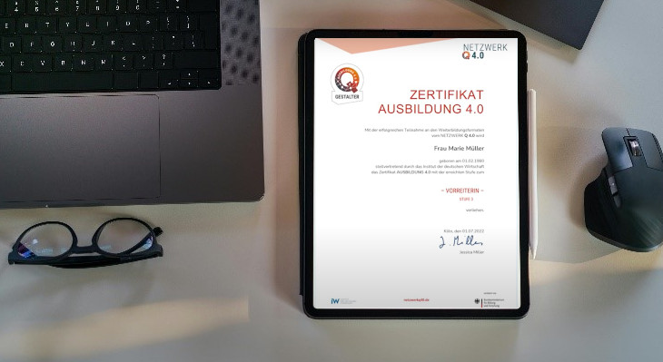 Zertifikat Ausbildung 4.0